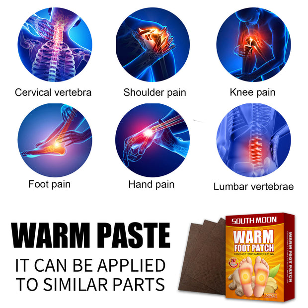 Ginger Warm Baby Foot Patch Improves Stress Relief